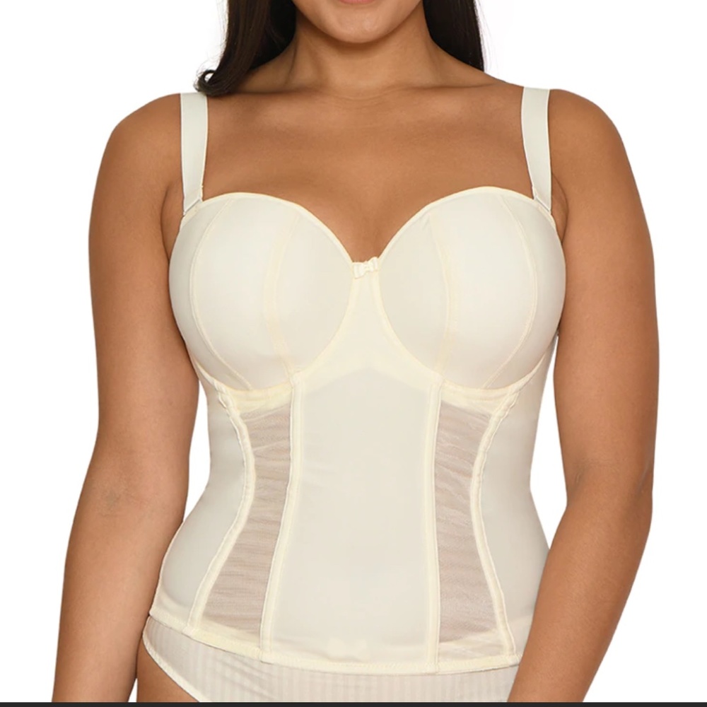 Curvy Kate NWT Luxe Strapless Basque Ivory Size 38G (4D)